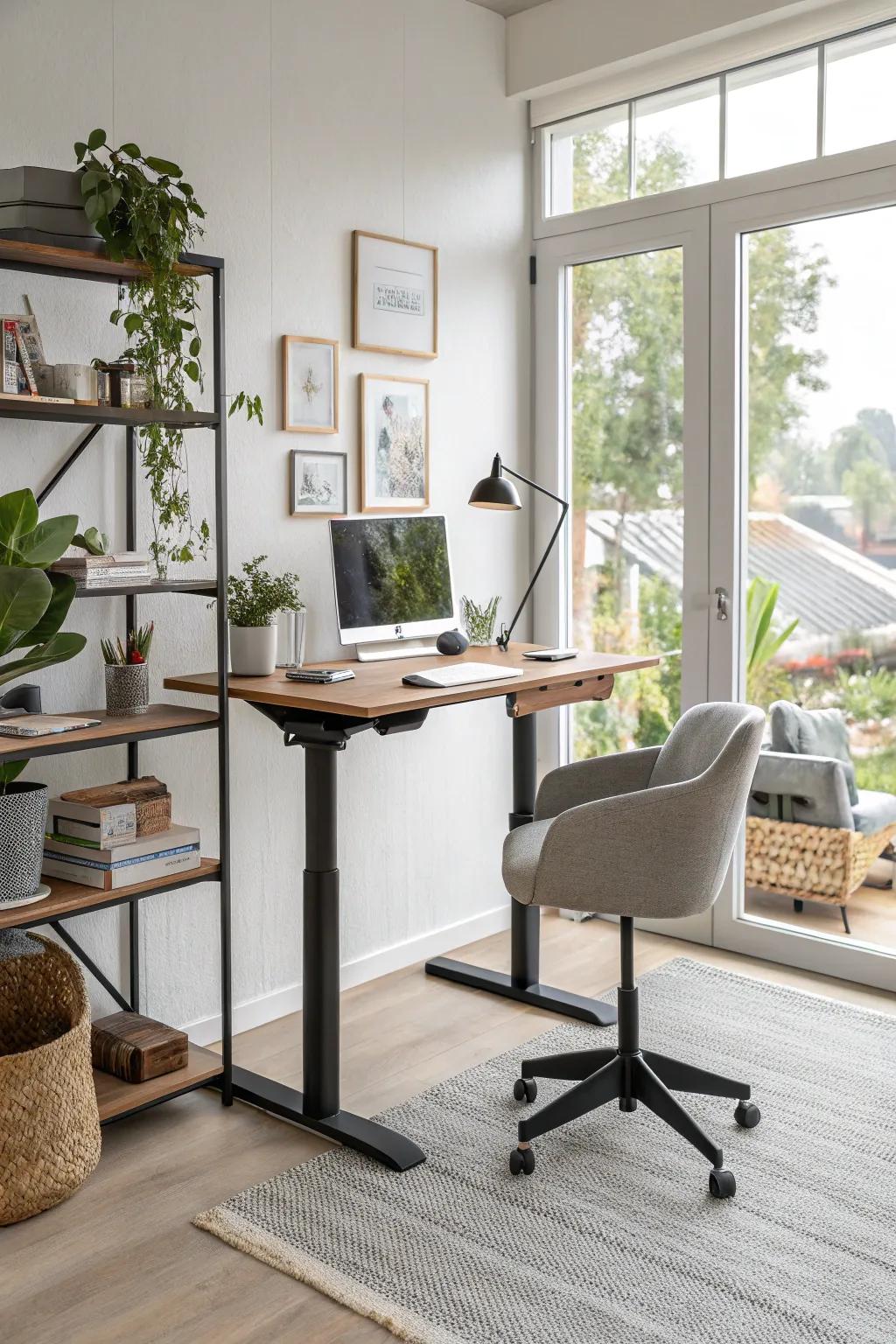 Stay energized with a versatile vertical desk.