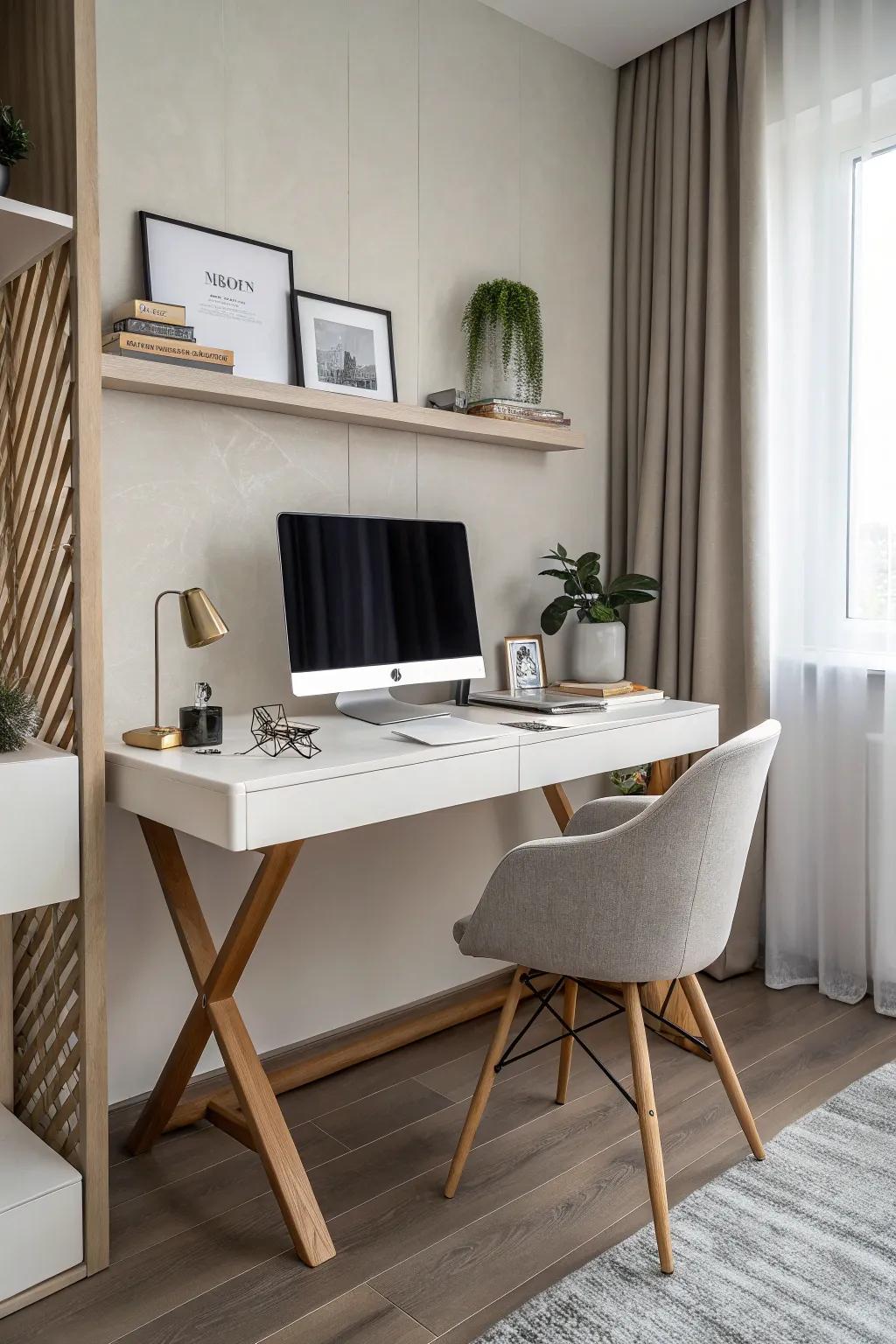 Minimalism at its finest for a clutter-free workspace.