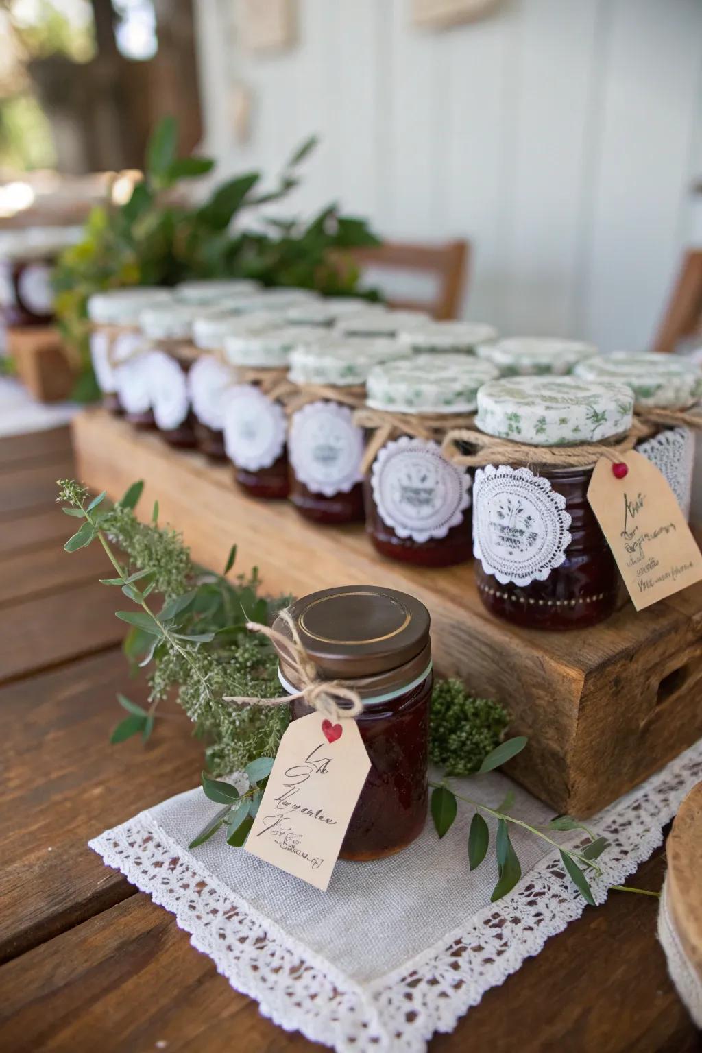 Custom handmade favors that make the day unforgettable.