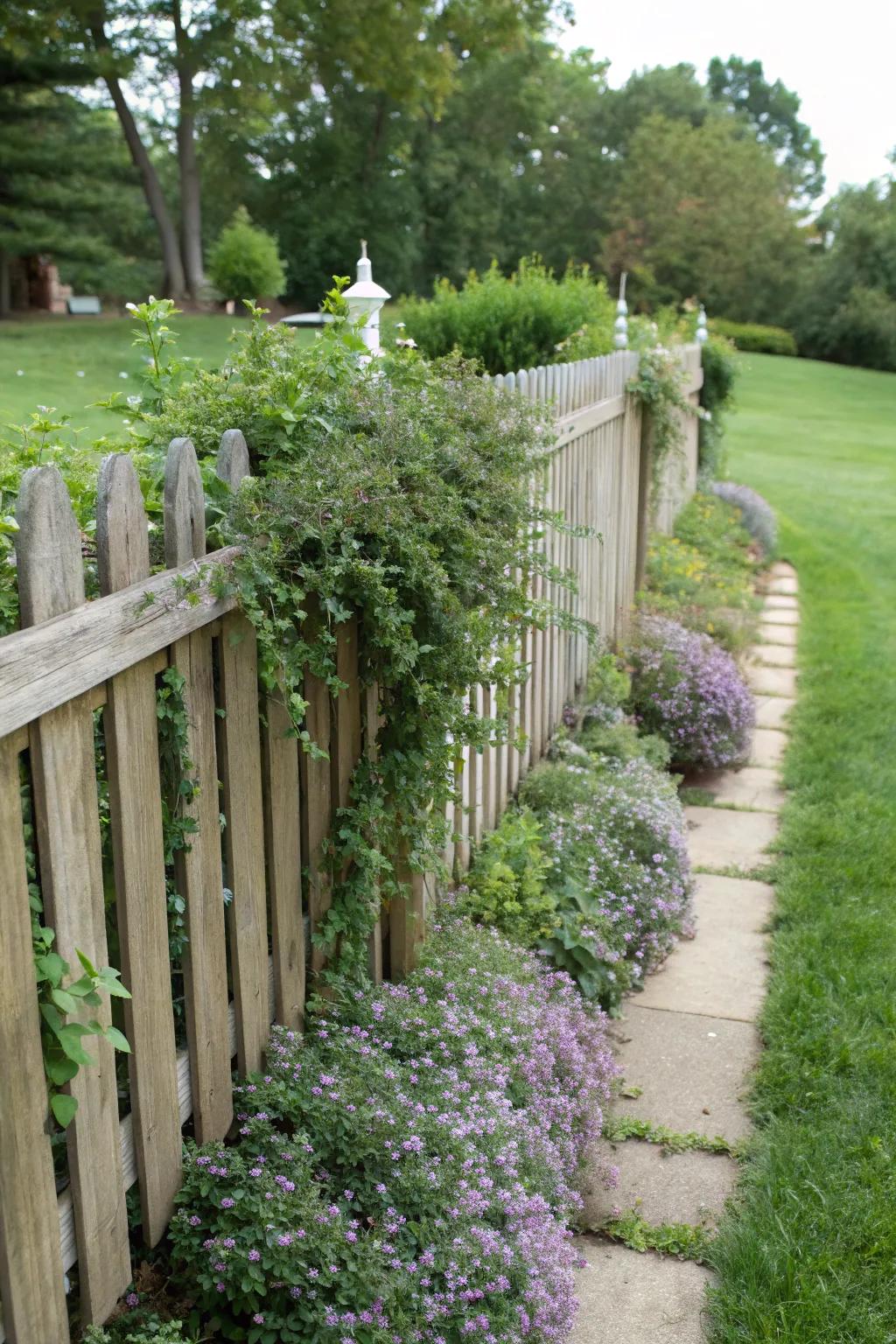 Living borders usher natural verdure to your fence.