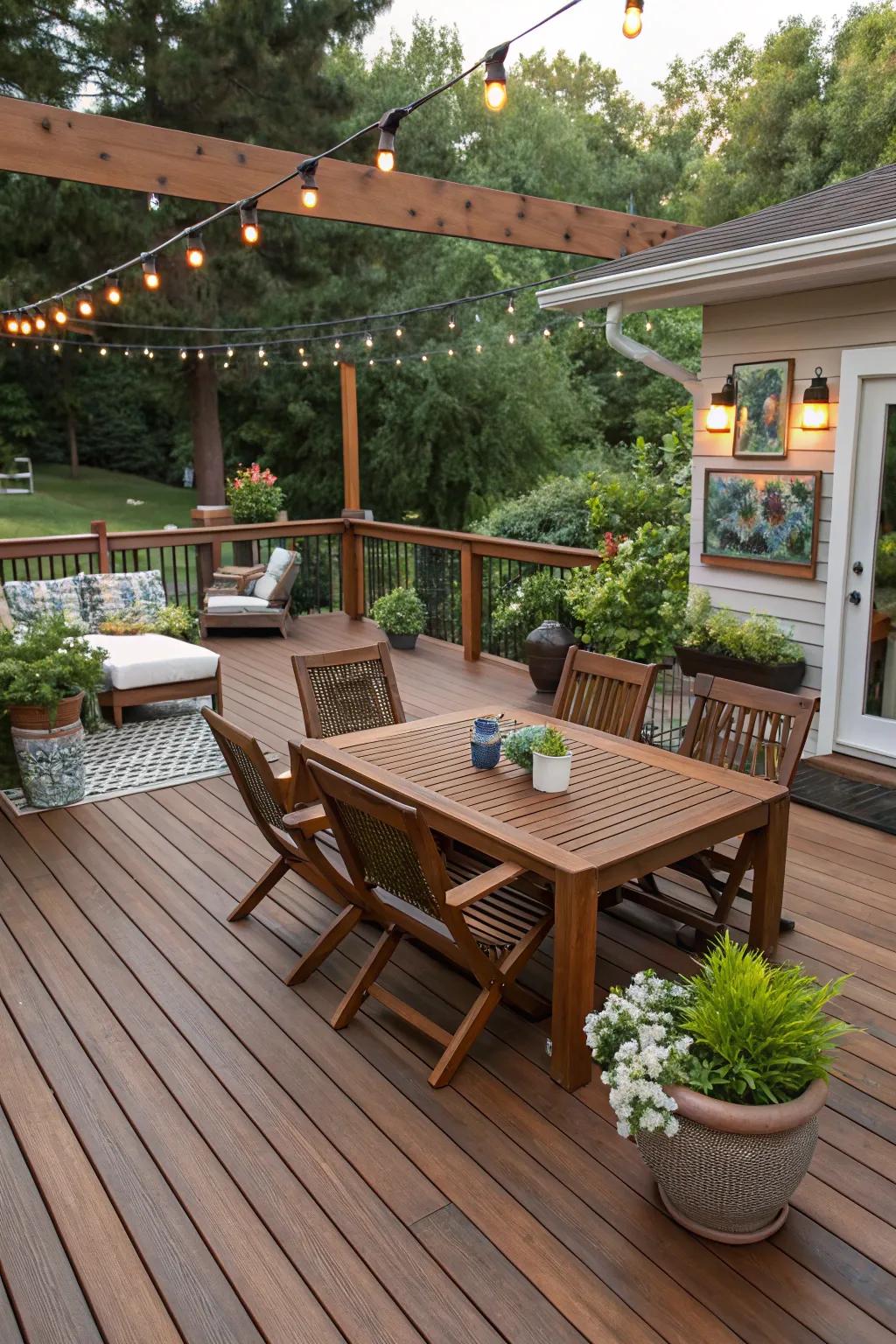 Custom accents make your deck uniquely yours.