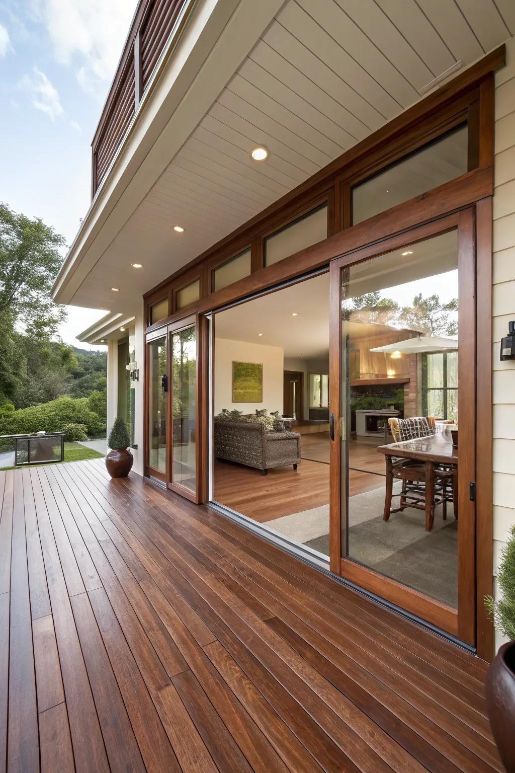 Connecting indoor and outdoor spaces expands your home.