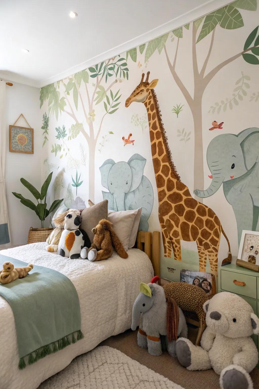 Animal-inspired decorations infuse a touch of the wild into your private space.