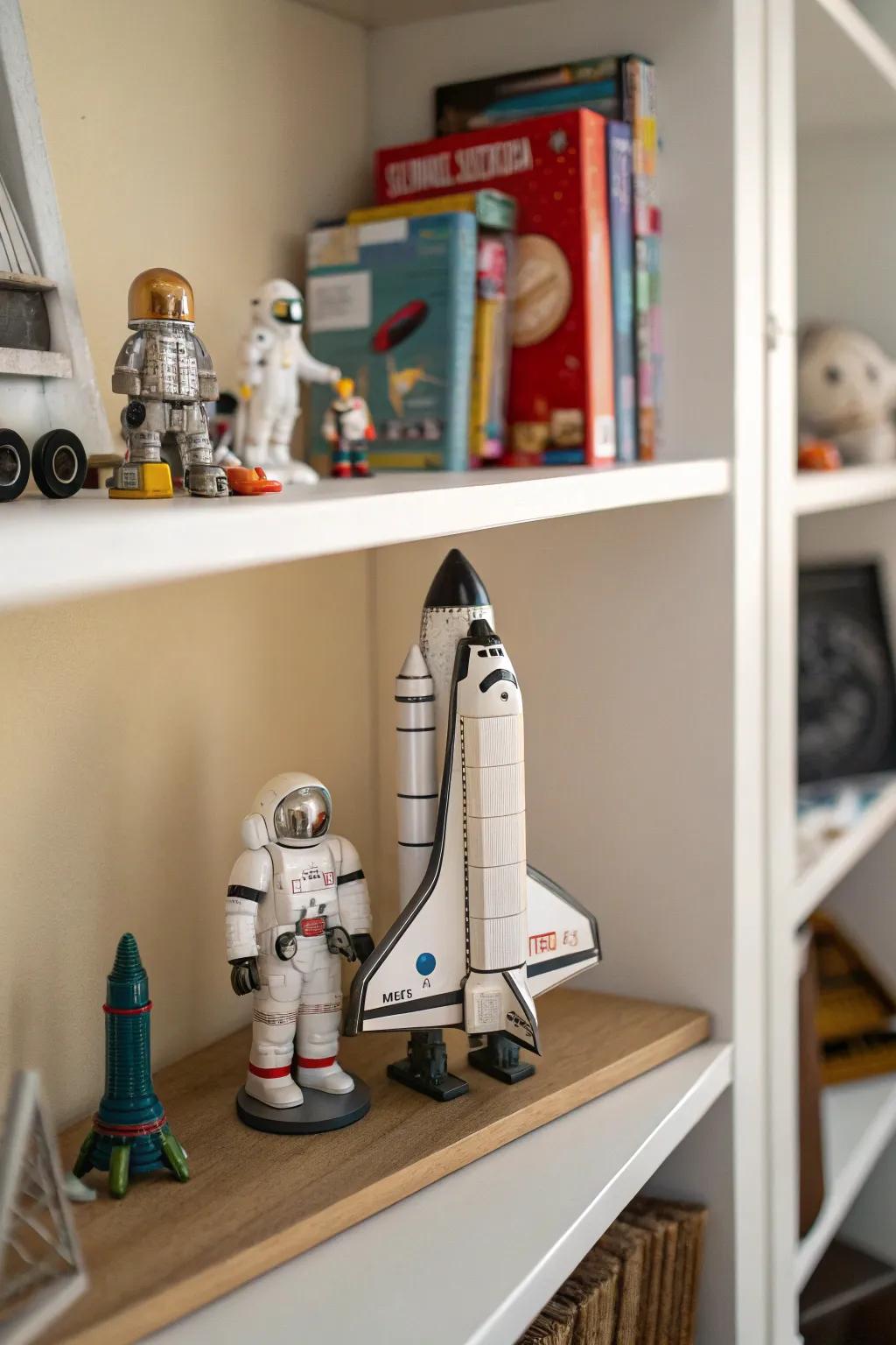 Model spacecraft add a fun and adventurous touch to your decor.