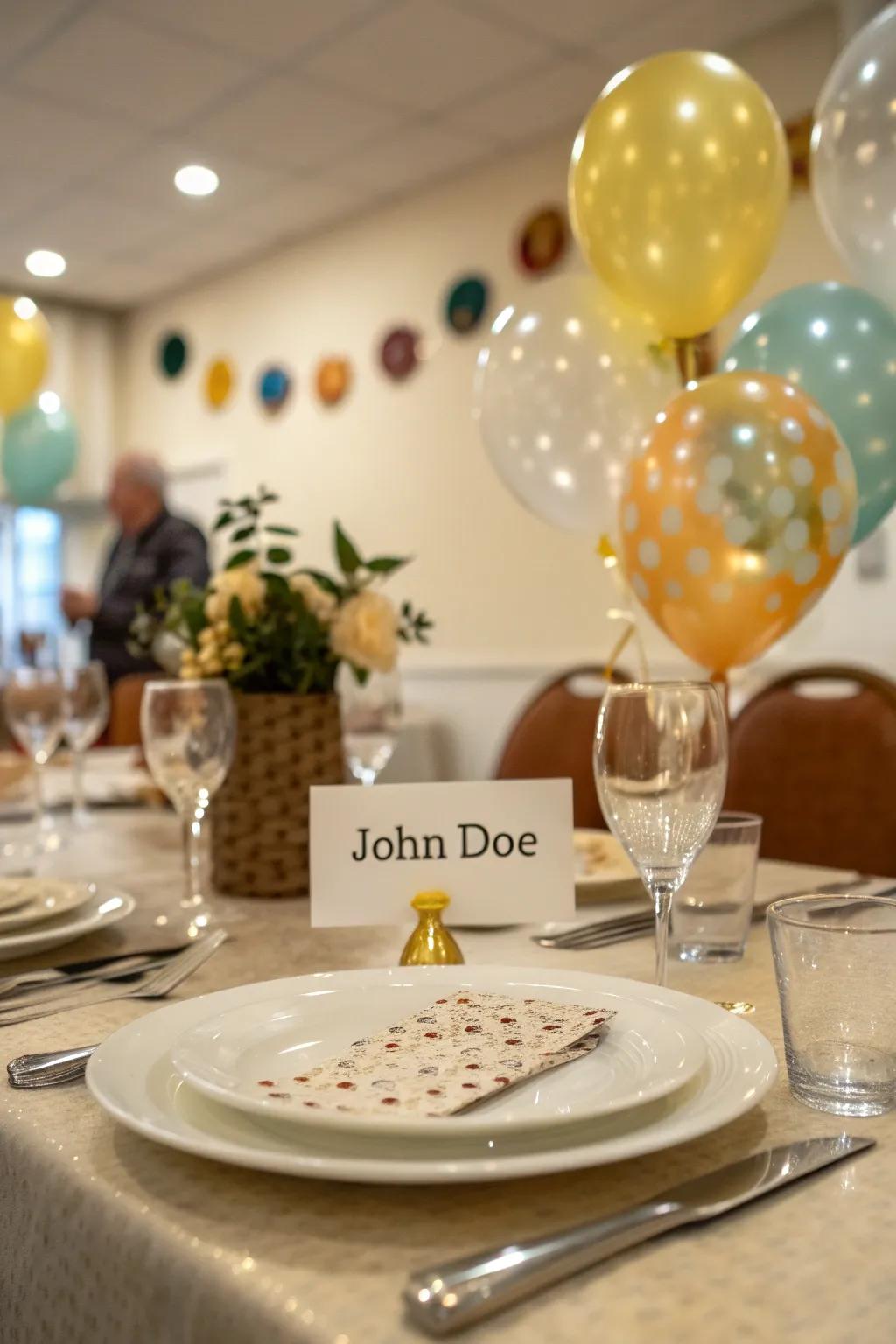 Custom tableware adds a special, personal element to the meal.