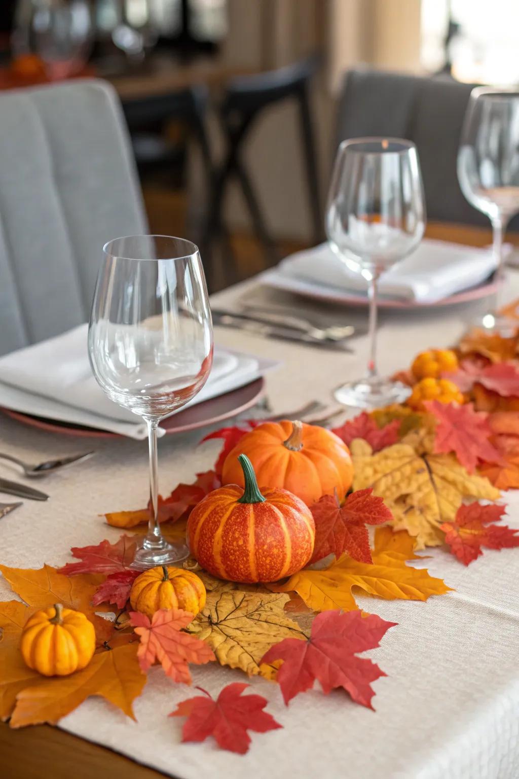 Seasonal decor brings natural beauty and freshness to your table.