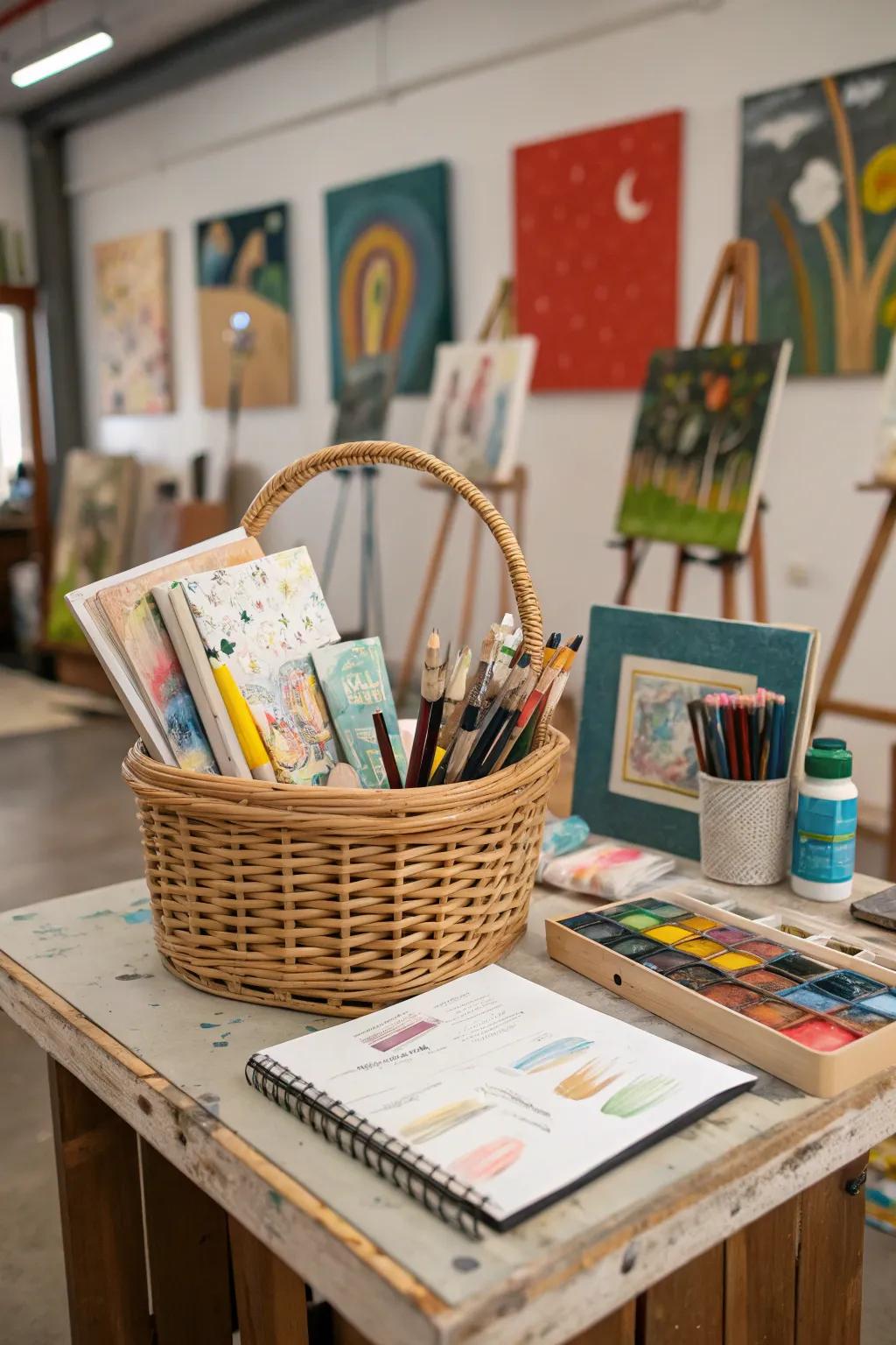 Inspire artistic flair with this creative art supply set.