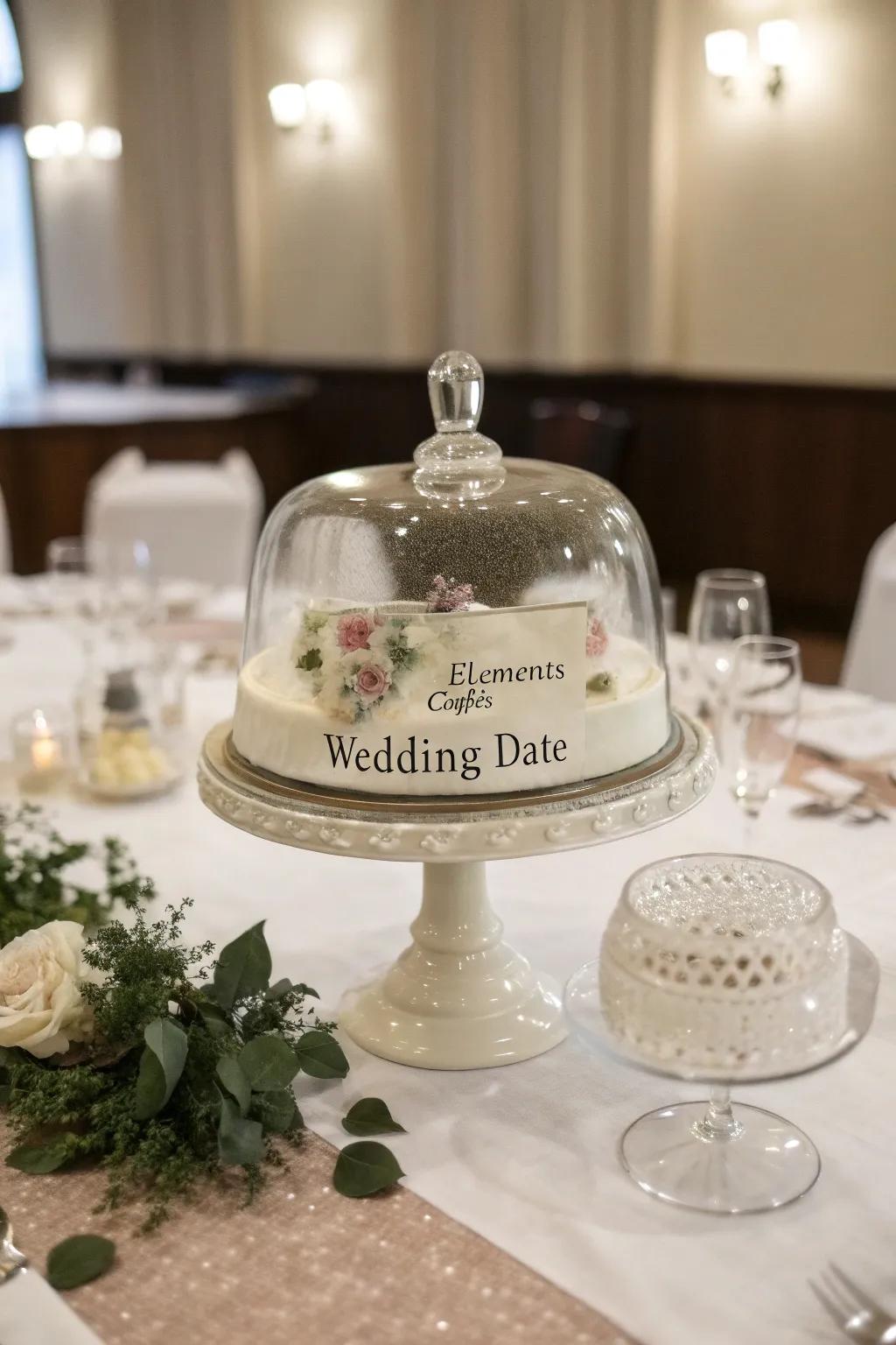 Customize your dome decor to suit special occasions with unique accents.