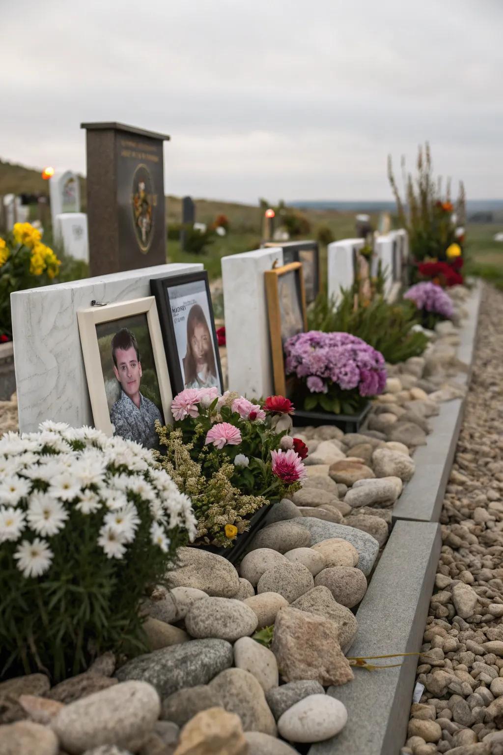 Elegant photo displays capturing timeless family moments.