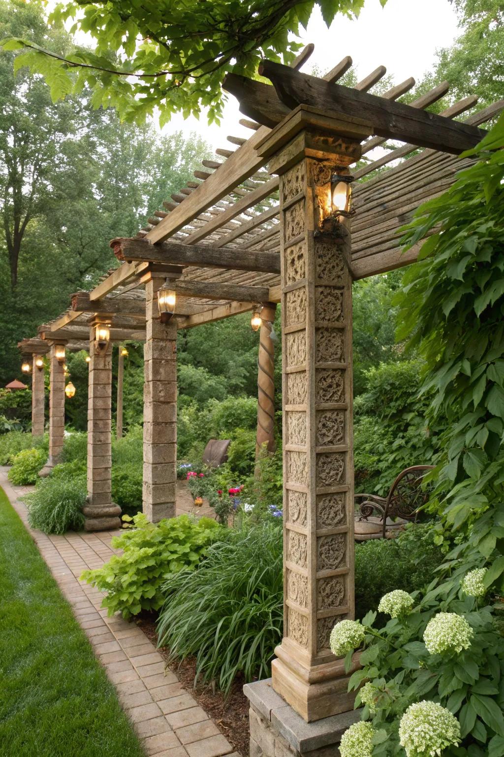 Recycled materials offer eco-friendly and distinctive design options.