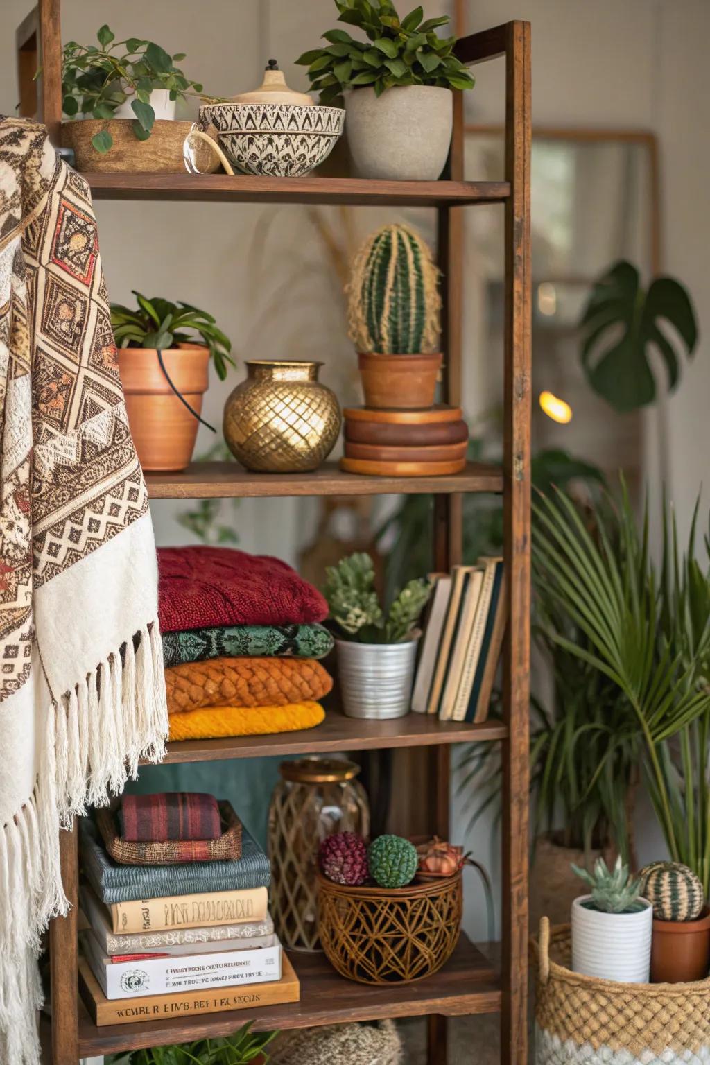 Layering items adds texture and depth.
