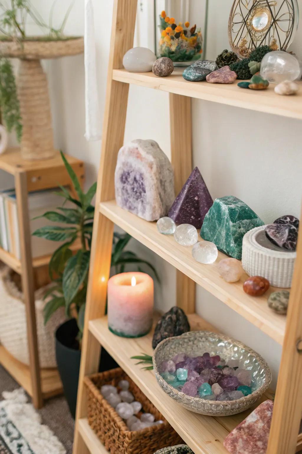 Natural stones add elegance and calm.