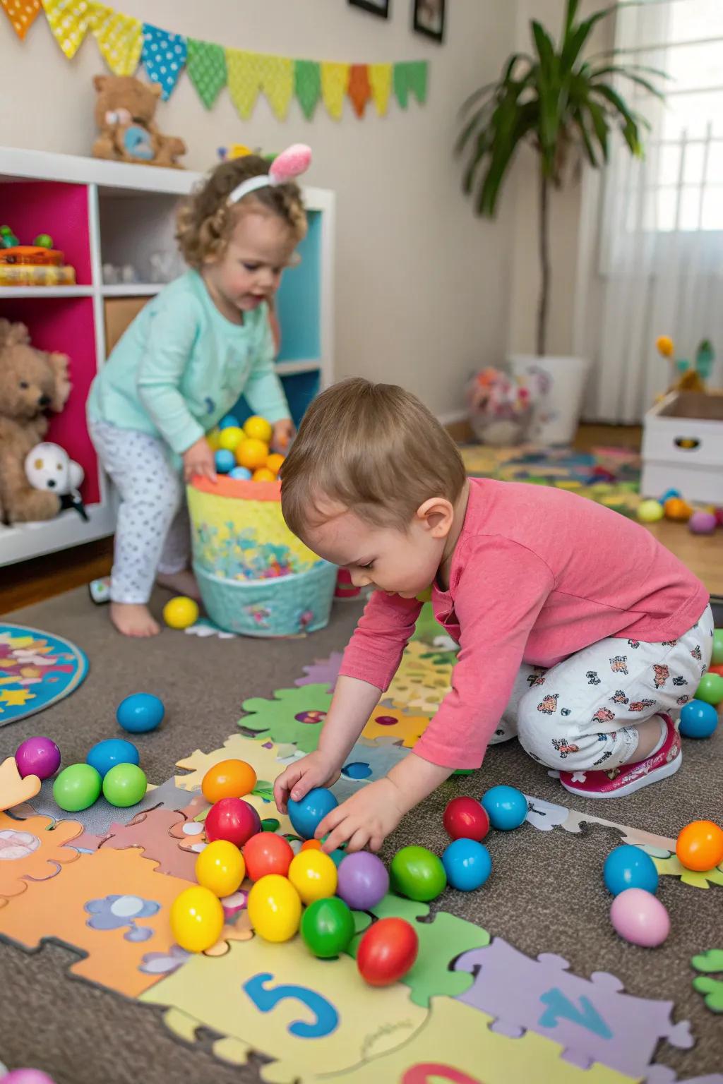 Exciting riddle hunt with colorful gems and surprises.