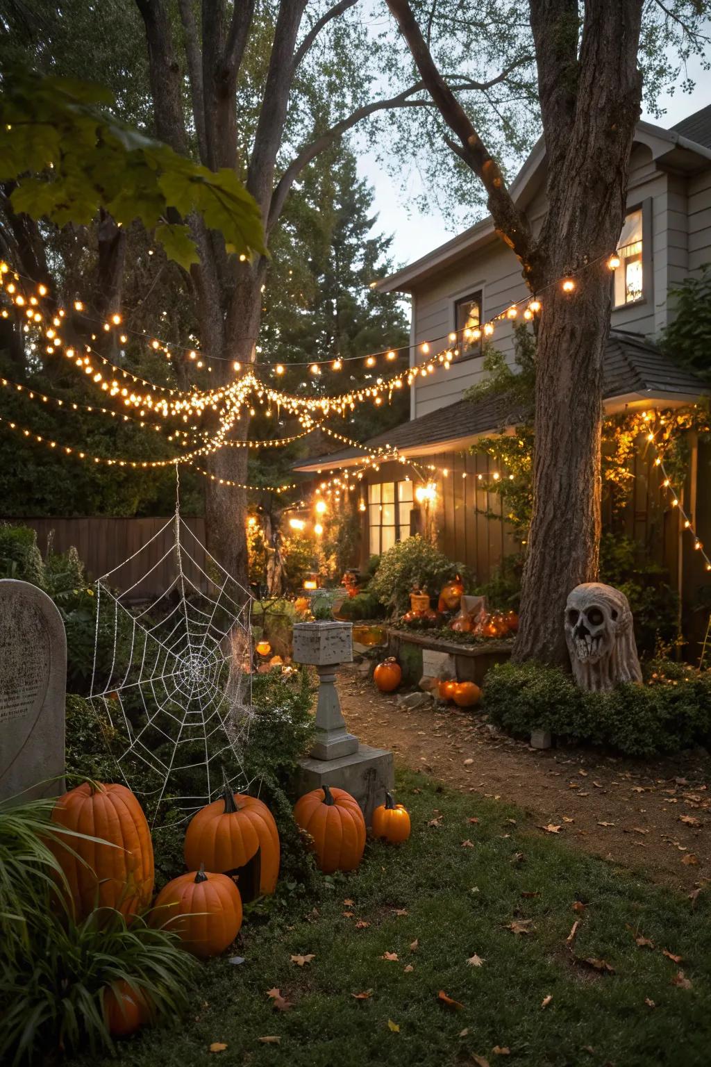 Backyard transformed into a mystical garden