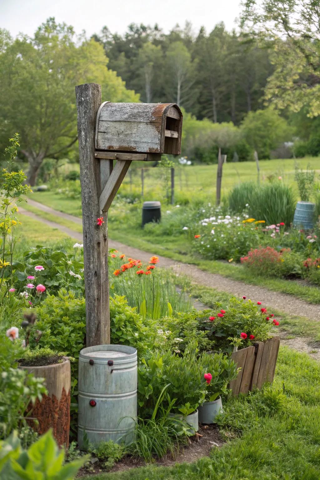 Eco-friendly mailbox posts combine sustainability with design.