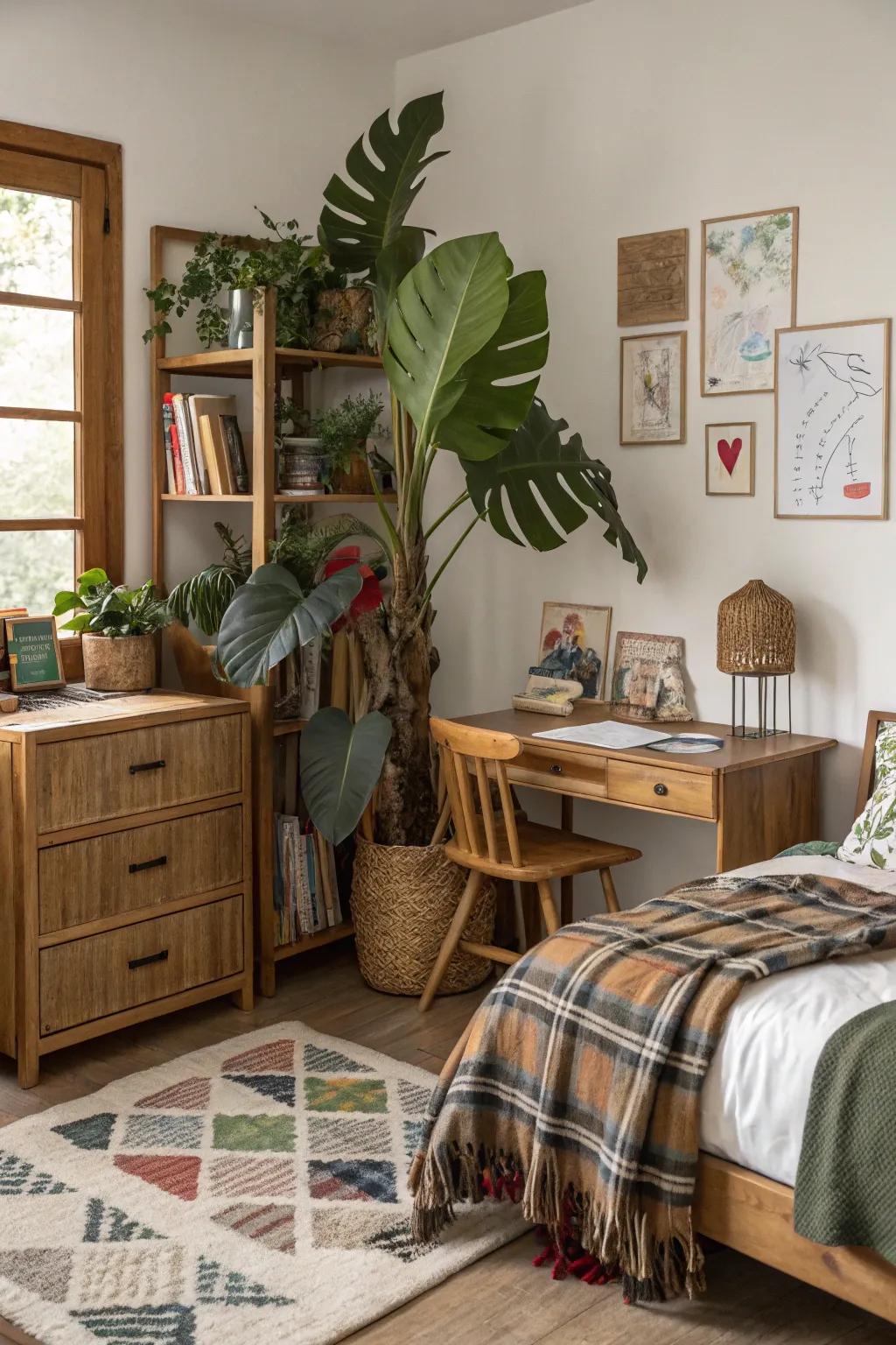 Natural decor brings calmness and a breath of fresh air indoors.