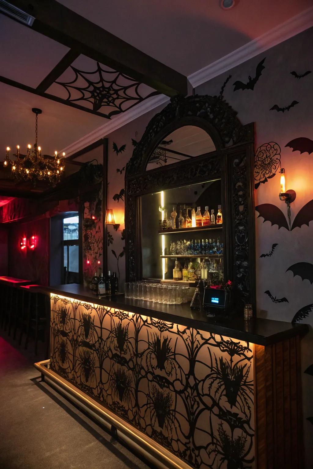 Impress guests with a haunted mirror display.